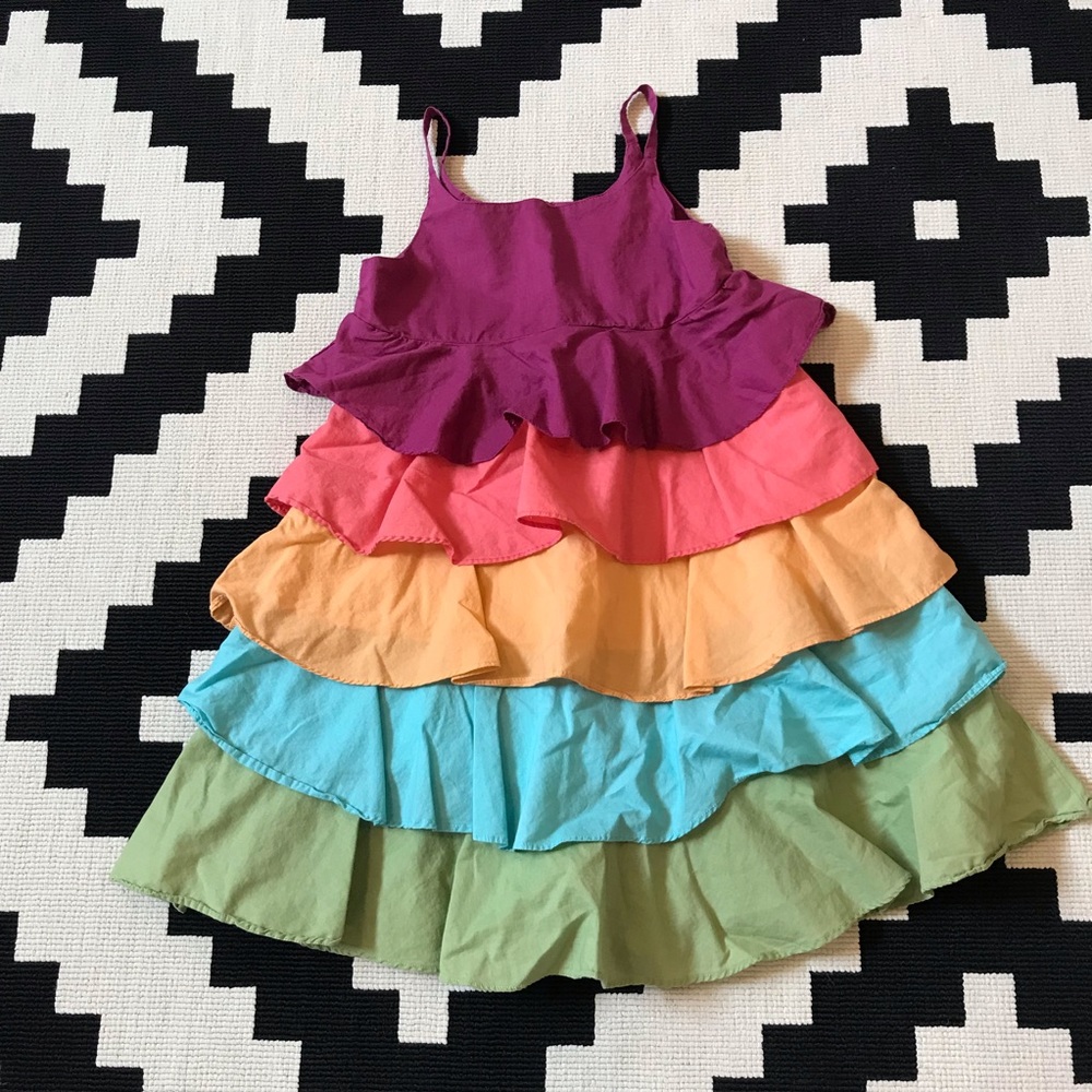 Gymboree Jungle Gem Sz5 Tiered Summer Dress